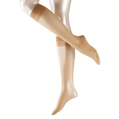 Abbildung von Falke MATT Deluxe 20 Denier Transparent Kniestrümpfe, Damen, Größe: 39 42, Golden
