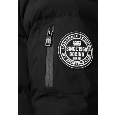 Abbildung von Lonsdale MIT Kapuze Normale Passform Mallaig Winterjacke, Herren, Größe: XXL, Black white