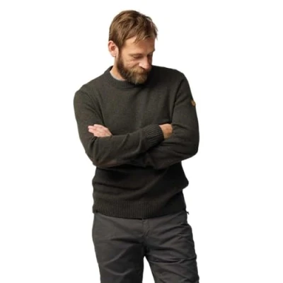 Abbildung von FJALLRAVEN Herren Övik Round Neck Sweater M Sweatshirt, Grün, L