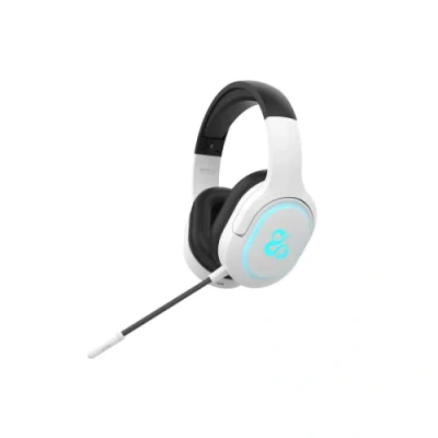 Abbildung von Newskill Scylla Ivory Gaming Kopfhörer, RGB, kabellos, PC/PS4/PS5/Switch/Xbox One/Xbox Series X/S, Weiß