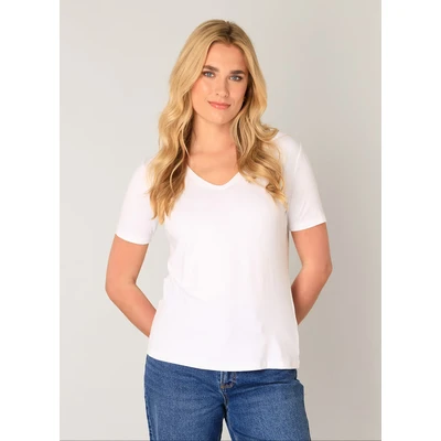 Abbildung von Base Level T Shirt, mit V Ausschnitt