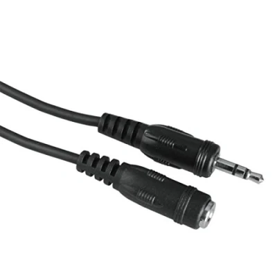 Abbildung von Hama 3,5mm Klinken Verlängerung Stereo Audio Kabel, 3,5 mm Klinke, Audio, Kabel Buchse Kupplung auf Stecker, Verlängerungs