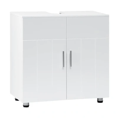 Abbildung von EUGAD Waschbeckenunterschrank (1 St) Landhausstil, MDF, 60x60x30 cm, Weiß