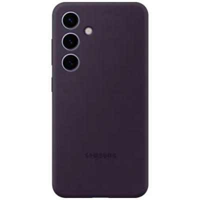 Abbildung von Samsung Galaxy S24 Hülle Silikon Soft Case/Backcover Handyhülle Lila