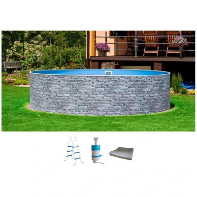 Abbildung von my POOL BWT Rundpool, (Set), 4 tlg., ØxH: 300x90 cm