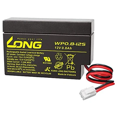 Abbildung von Kung LONG WP0.8 12S 12V 0,8Ah JST Stecker AGM Blei Batterie (Long JST)