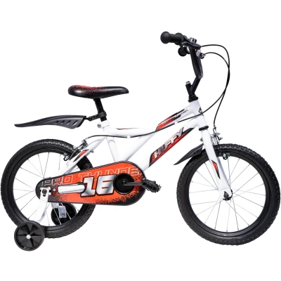 Abbildung von Huffy Jungen Pro Thunder 16 Zoll Kinderfahrrad Fahrrad, Weiß, 40,6 cm