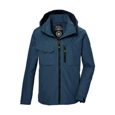 Abbildung von killtec Jungen Funktionsjacke ist wasserdicht/Outdoorjacke mit Kapuze KOS 140 BYS JCKT, dunkel ozean, 176, 43001 000