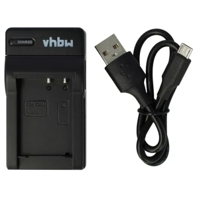 Abbildung von vhbw USB Ladegerät kompatibel mit Canon NB 7L Kamera Camcorder/Akku Ladeschale, Ladeanzeige, 8,4 V