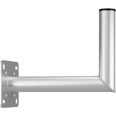Abbildung von goobay Sat Wandhalter mit Bohrung für Balkonhalterung / Halterung Satellitenschüssel bis max. 85cm Masthalterung Winkelhalter Wandausleger Antennenhalterung 350mm Wandabstand 60503