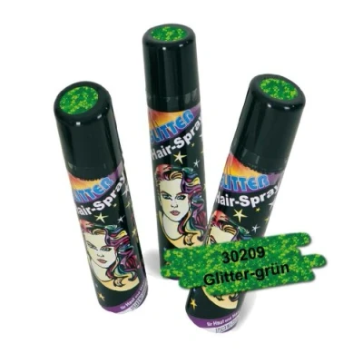 Abbildung von FASCHING 30209 Hairspray Glitter grün, Haarspray+Glitzer+Farbe NEU/OVP