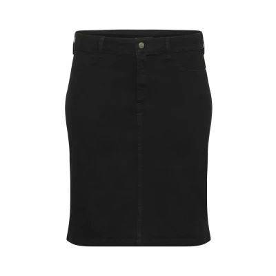 Abbildung von Kaffe Curve Laurina Bleistiftrock, Damen, Größe: 52, Black deep