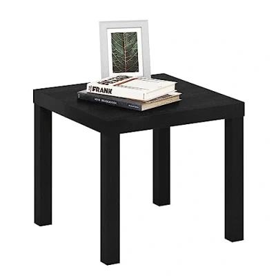 Abbildung von Furinno Classic Homey Quadratischer Beistelltisch, Schwarz