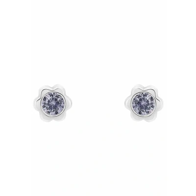 Abbildung von Prinzessin Lillifee Ohrstecker 925 Sterling Silber Mädchen Kinder Ohrschmuck, mit Zirkonia synth., 0,4 cm, Silber, Januar, Kommt in Schmuck Geschenk Box, 2038730