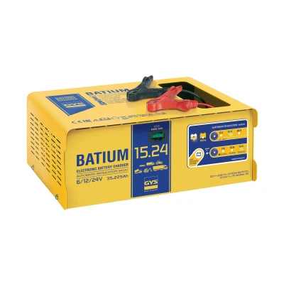 Abbildung von GYS 024526 Batterieladegerät mit Starthilfe, tragbar 15, 7, 10 12, 6, 24