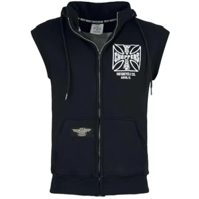 Abbildung von West Coast Choppers Kapuzenpullover Og Atx Sleeveless Zip Hoody Black