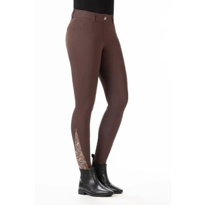 Abbildung von HKM Reithose Allure mit Alos Vollbesatz Dunkelbraun 46
