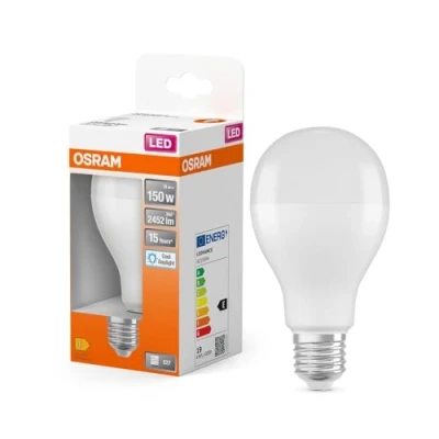 Abbildung von OSRAM LED Star Classic A150 Lampe für E27 Sockel, Birnenform, matte Optik, 2452 Lumen, tageslichtweiß (6500K), Ersatz herkömmliche 150W Glühbirnen, nicht dimmbar, 1er Pack