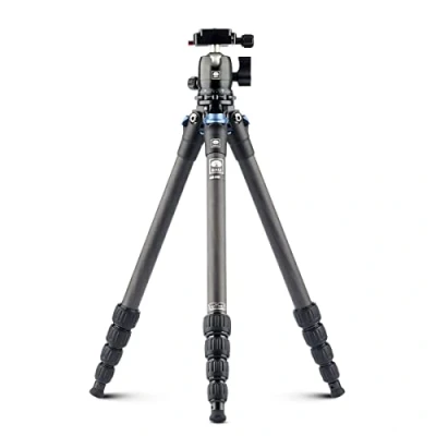 Abbildung von SIRUI AM 225+B 00K Carbon Kamera Reise Stativ, 127,3cm leichtes Kamerastativ/Reisestativ/Dreibein Stative mit 360 Panorama Kugelkopf B 00K, maximale Belastung 6KG