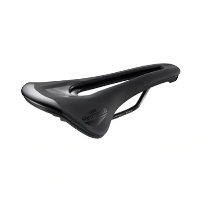 Abbildung von Selle San Marco SHORTFIT 2.0 Dynamic Rennradsattel, Fahrradsattel, leicht, anatomische Bohrung, Maganese Schienen Größe L3, schwarz