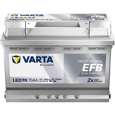 Abbildung von VARTA PROFESSIONAL EFB 932070076K312 Batterie 12V 70Ah 760A B13