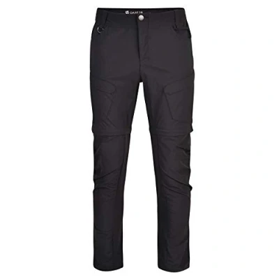 Abbildung von Dare 2b Herren Tuned in Ii&#039; Water Repellent Multiple Pockets Zip Off Walking Trousers Regular Length Hose, Schwarz, 36W EU