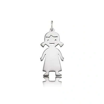 Abbildung von Engelsrufer Damen Anhänger Mein Mädchen aus Sterling Silber mit gravierbarer Fläche Ösenverschluss nickelfrei My Boy Girl Kollektion