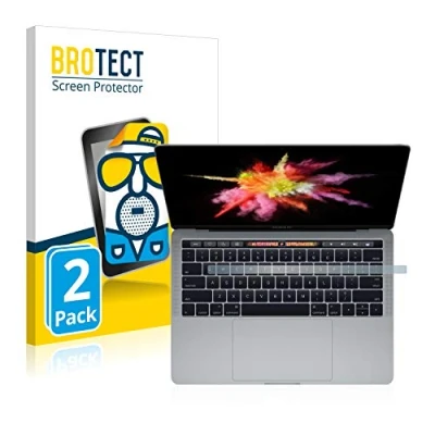 Abbildung von BROTECT Entspiegelungs Schutzfolie für Apple MacBook Pro 13&quot; 2017 (Unteres Display) (2 Stück) Matte Displayschutz Folie, Anti Fingerprint