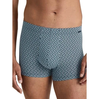 Abbildung von CALIDA Grafic Cotton Boxershorts Herren, aus 100% PIMA Baumwolle, mit stoffüberzogenem Gummibund