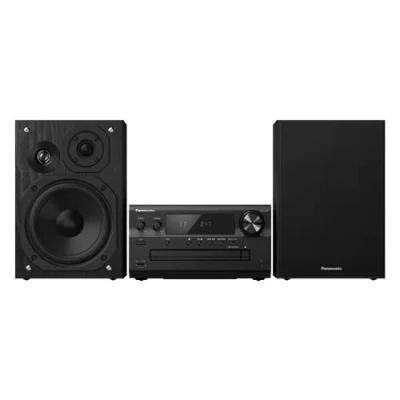 Abbildung von Panasonic SC PM702EB K Premium Micro Stereoanlage (Bluetooth, Airplay, DAB+, CD, UKW) silber