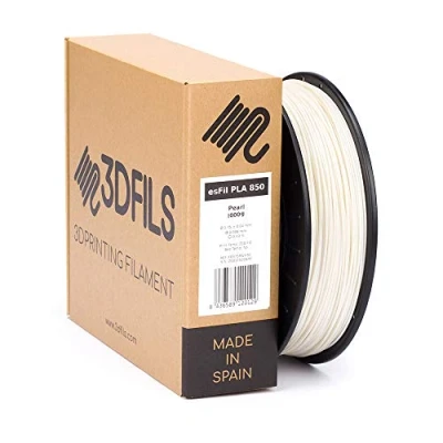 Abbildung von 3DFILS Ingeo 3D850 PLA Filament für 3D Drucker, 1,75 mm, 1 kg, Perlweiß