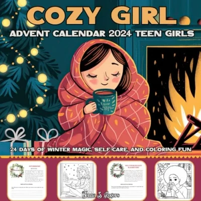 Abbildung von Cozy Girl Advent Calendar 2024 Teen Girls: 24 Days of Winter Magic, Self Care, and Coloring Fun