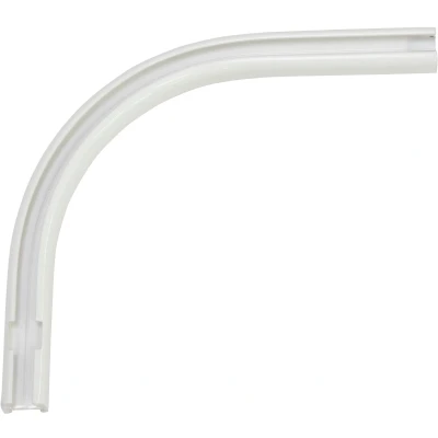 Abbildung von Gardinenschiene Rundbogen, GARDINIA, 1 läufig, Fixmaß, verschraubt, für Aluminiumschiene 13 mm