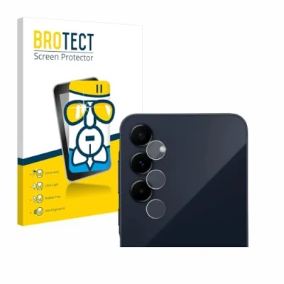 Abbildung von BROTECT Schutzglas für Samsung Galaxy A55 5G (NUR Kameraschutz) Schutzfolie Panzer Folie Glas [Extrem Kratzfest 9H, Anti Fingerprint,