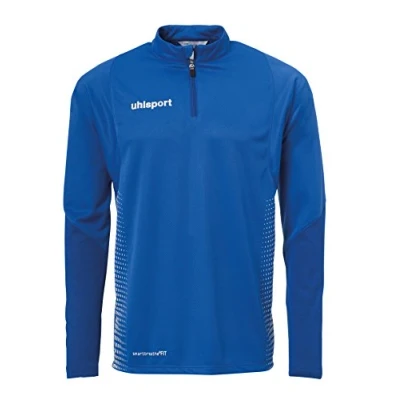 Abbildung von Uhlsport Kinder Score 1/4 Zip Top Langarmshirt, azurblau/Weiß, 116