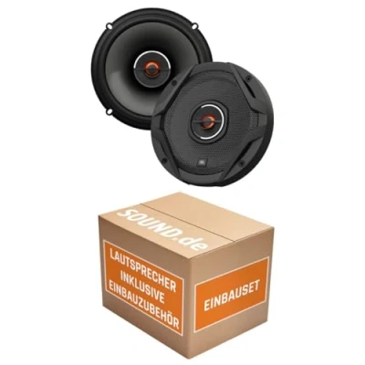 Abbildung von Audi A4 B5 Ablage Heck JBL GX602 2 Wege 16,5cm Koax Lautsprecher Einbauset