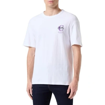 Abbildung von JACK &amp; JONES Herren Jcoholger Tee Ss Crew Neck T Shirt, Weiß, S