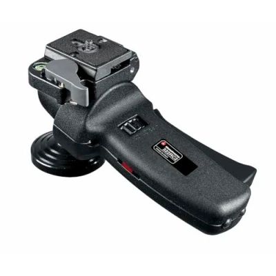 Abbildung von Manfrotto Kugelkopf mit ergonomischem Griff und Friktionsrad, für Kamerastative, aus Magnesium, leicht kompakt, Fotoausrüstung, Content Creation, Video Blogs, Fotografie