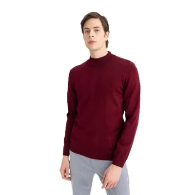 Abbildung von DeFacto Herren Pullover Stilvolle an Rollkragenpullover Strickjacken &amp; Strickpullover für und jeden