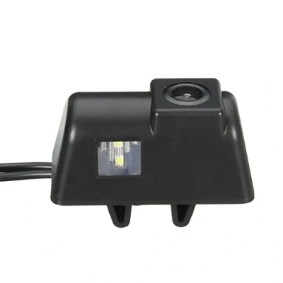Abbildung von Farb Rückfahrkamera Einparkhilfe mit Distanz /Hilfslinien in der Kennzeichenleuchte für Ford Transit MK6 /MK7 Transporter car Camera