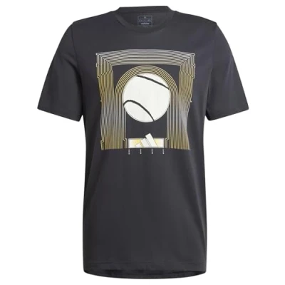Abbildung von adidas Performance Tshirt print, Herren, Größe: XXL, Black