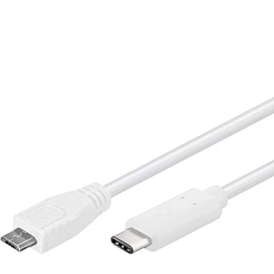Abbildung von PremiumCord Kabel USB 3.1 Stecker C/ 2.0 Micro B/ Stecker, Weiß, 1m