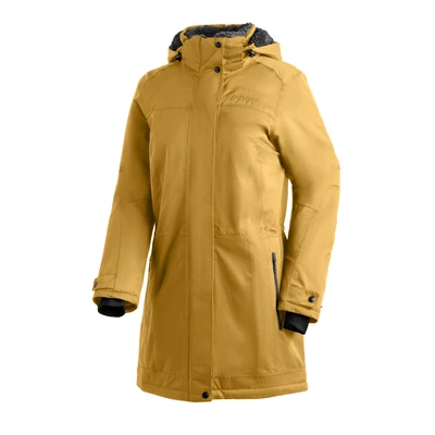 Abbildung von Maier Sports Lisa 2.1, Damen Outdoorjacke, Wasserdichter Outdoor Mantel mit vielen Features, mTEX Wetterschutz und mTHERM für hohen Wärmerückhalt, PFC frei, Gelb, 46