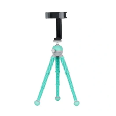 Abbildung von JOBY PodZilla Medium Kit, Flexibles Stativ mit GripTight 360 Handyhalterung, Phone von den GorillaPod Entwicklern, kompatible iPhone, Smartphones, Action Cam, Geräte bis zu 1kg, Türkis