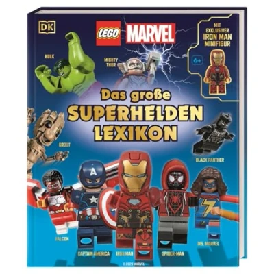 Abbildung von LEGO® MARVEL Das große Superhelden Lexikon: Mit exklusiver Iron Man Minifigur. erste offizielle Lexikon Für Fans. Kinder ab 6 Jahren