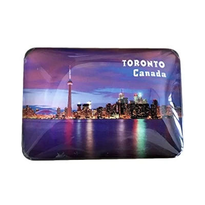 Abbildung von 3D Kanada Toronto Kühlschrank Kühlschrankmagnet Kristall Glas Magnet Handmade Tourist Travel Souvenir Sammlung Geschenk Whiteboard Magnetischen Aufkleber Dekoration