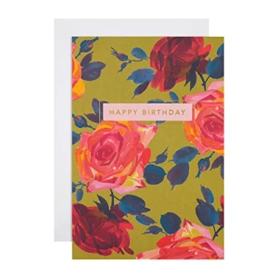 Abbildung von Hallmark Allgemeine Geburtstagskarte, florales &quot;Good Mail&quot; Design