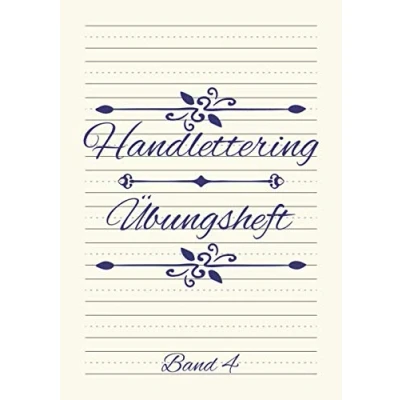 Abbildung von Handlettering Übungsheft: Kalligraphie und Hand Lettering mit 10 Alphabeten Übungsbuch Vorlagenbuch für Anfänger