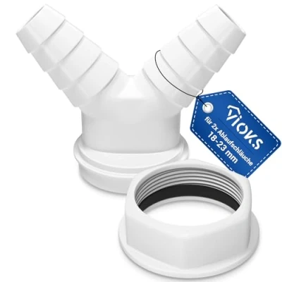 Abbildung von VIOKS 2 Wege Verteiler 1 1/2&quot;, (1 tlg), Doppel Schlauchanschluss für Siphon