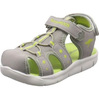 Abbildung von KangaROOS Jungen Unisex Kinder K Mini Sandale, Vapor Grey Lime, 27 EU